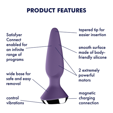 Satisfyer - Plugilicious 1 App-Controlled Anal Plug CherryAffairs