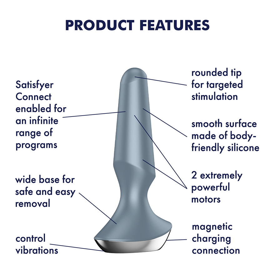 Satisfyer - Plugilicious 2 App-Controlled Anal Plug CherryAffairs