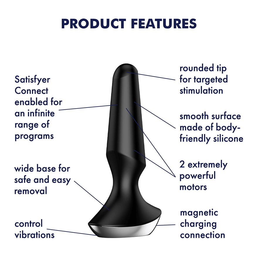 Satisfyer - Plugilicious 2 App-Controlled Anal Plug CherryAffairs