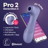 Satisfyer - Pro 2 Generation 3 App-Controlled Clitoral Liquid Air Pulse Stimulator CherryAffairs