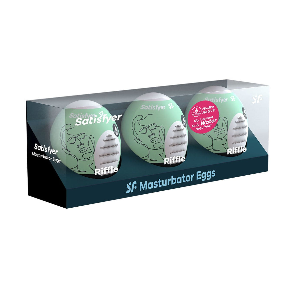 Satisfyer - Riffle Masturbator Egg (Green) STF1240 CherryAffairs