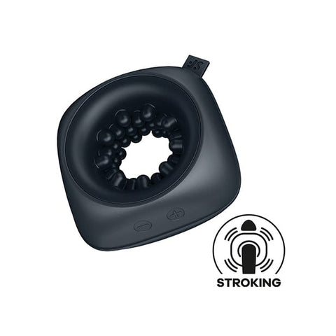 Satisfyer - Ring Stroker Taschenformat Vibrations-Masturbator (Schwarz)