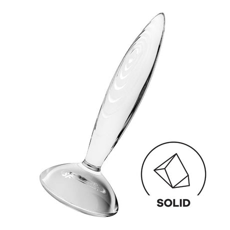 Satisfyer - Sparkling Crystal Glass Anal Plug (Clear) STF1323 CherryAffairs