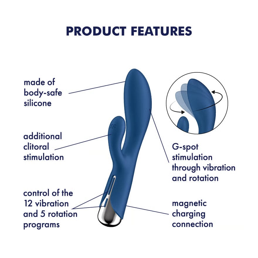 Satisfyer - Spinning Rabbit 1 Rotating Rabbit Vibrator CherryAffairs