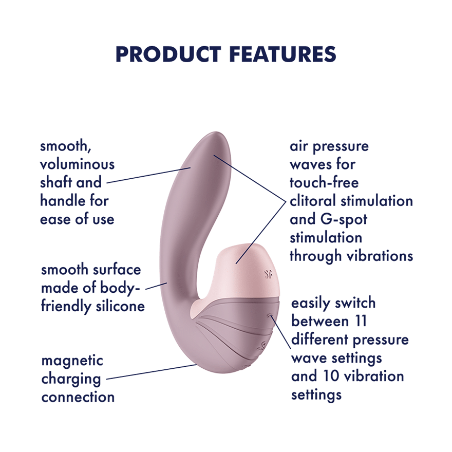 Satisfyer - Supernova Clitoral Air G Spot Dual Stimulator CherryAffairs