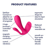 Satisfyer - Top Secret+ App-Controlled Wearable Dual Vibrator CherryAffairs