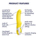 Satisfyer - Yummy Sunshine G Spot Vibrator (Yellow) STF1039 CherryAffairs