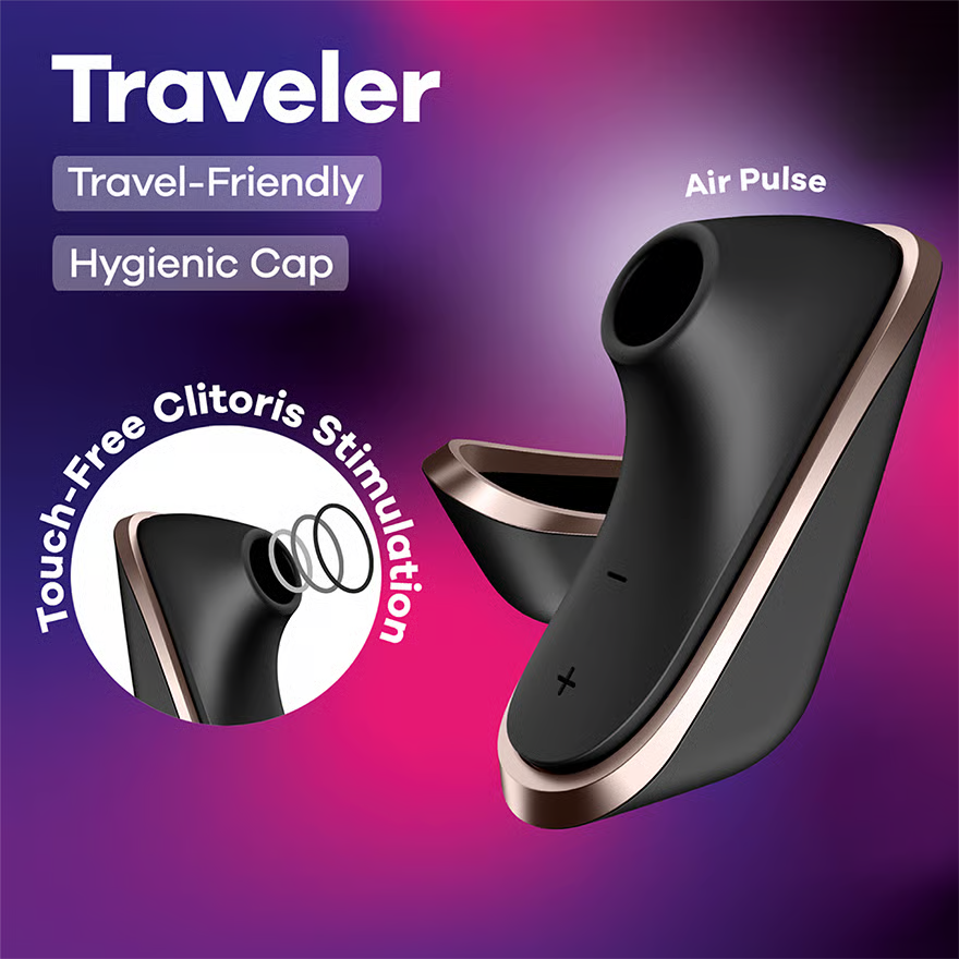 Satisfyer - Pro Traveler Clitoral Air Stimulator (Black)