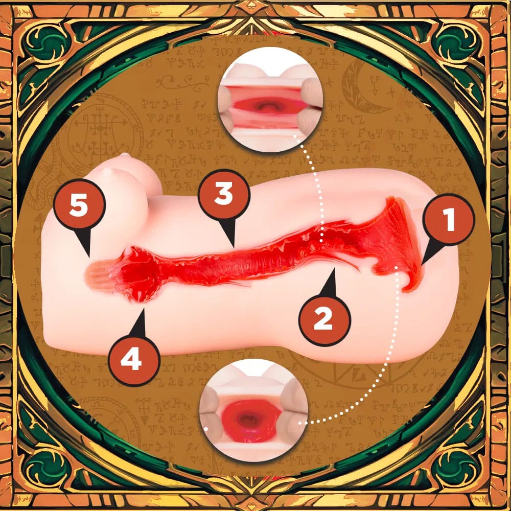 Seiraku Toys - Secret Spellbook Onahole Stroker Masturbator (Beige) SRT1009 CherryAffairs