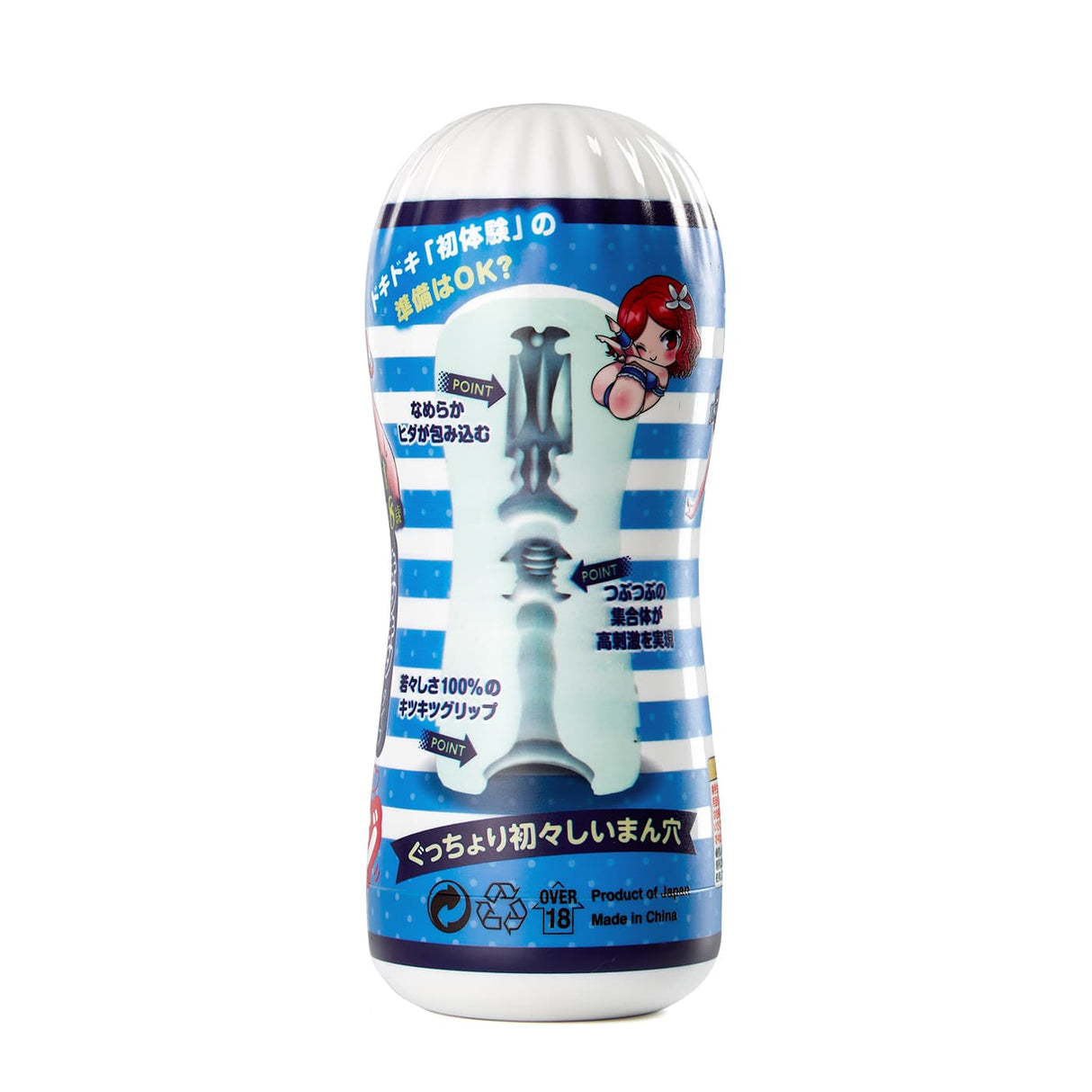 Seiraku Toys - Three Ages 18 Onahole Cup Masturbator (White) SRT1006 CherryAffairs