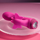SELOPA - Butterfly Love Rechargeable Rabbit Vibrator (Pink) EV1207 CherryAffairs