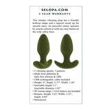 Selopa - The Colonel Remote Control Anal Plug (Green) EV1162 CherryAffairs