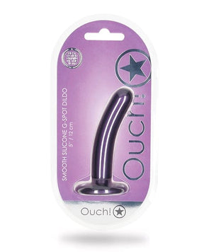 Shots - Ouch 12.7 cm Smooth G-Spot Dildo (Metallic Purple) ST1094 CherryAffairs