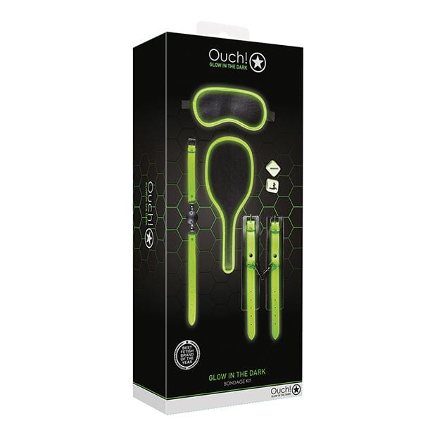 Shots - Ouch Bondage Kit #1 Glow in the Dark (Black) ST1079 CherryAffairs