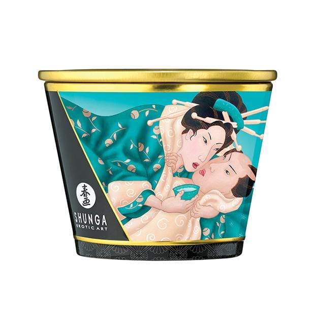 Shunga - Erotic Art Massage Candle Zenitude Exotic Green Tea 5.7oz CherryAffairs