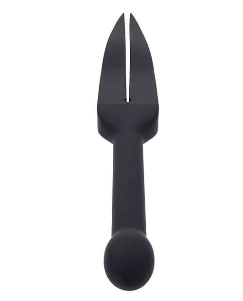 Sportsheets - Edge Silicone Tawse Double Tail Impact Paddle (Black) SS1083 CherryAffairs