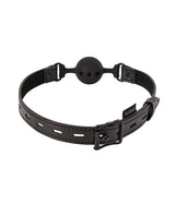 Sportsheets - Saffron Breathable Silicone Ball Gag (Black) SS1084 CherryAffairs