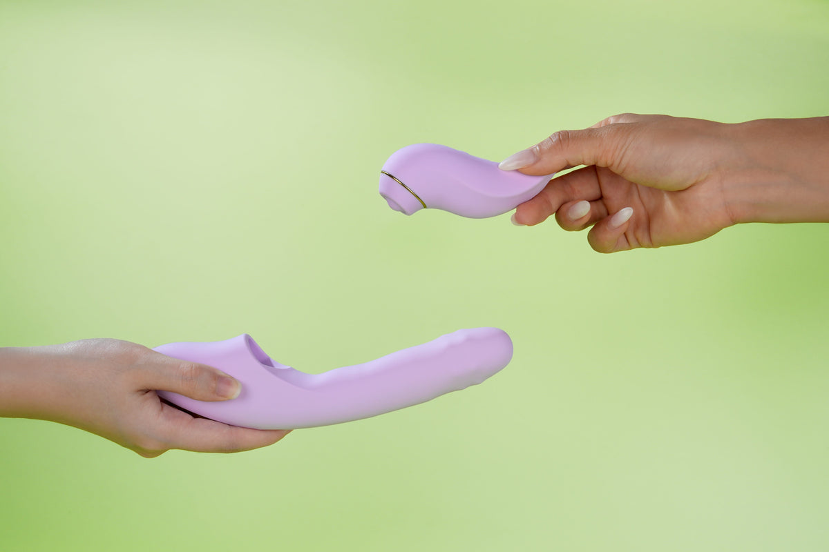 Svakom - DuoGlow App-Controlled Thrusting Beaded G-Spot Vibrator Set SK1079 CherryAffairs