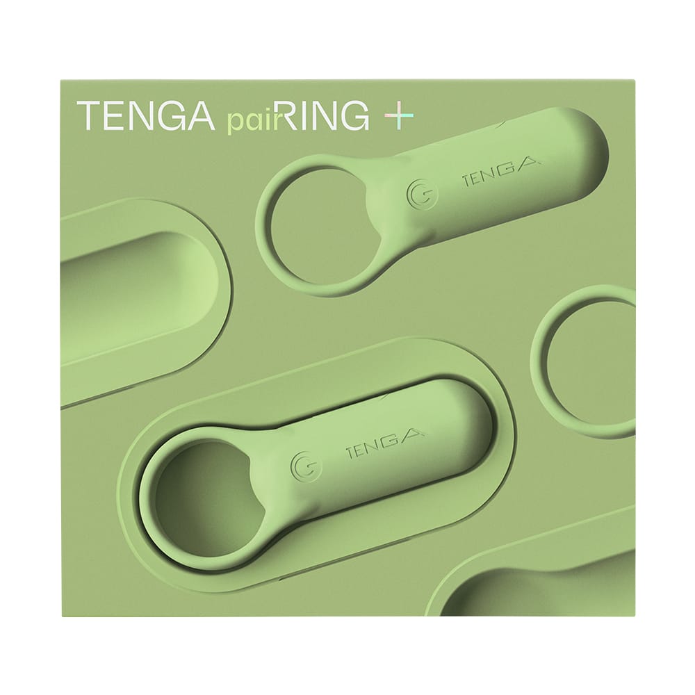 Tenga - Pairing Plus Vibrating Silicone Cock Ring CherryAffairs