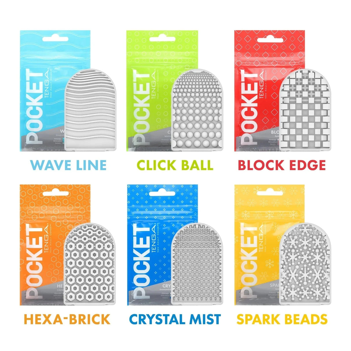 Tenga - Pocket Stroker Masturbator (Clear) CherryAffairs