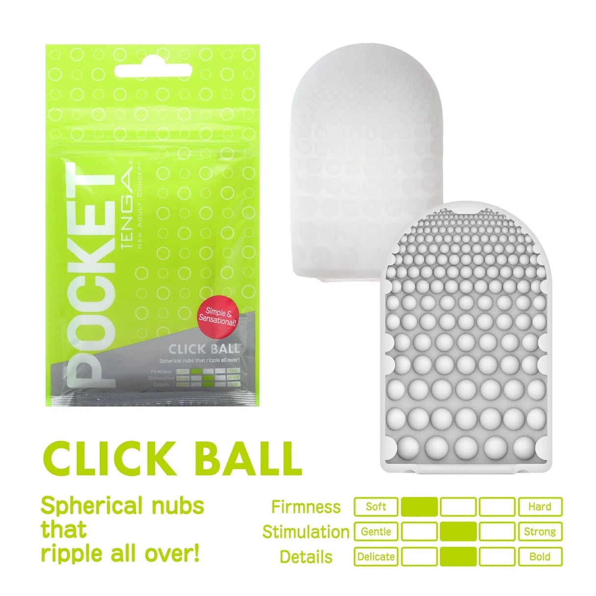 Tenga - Pocket Stroker Masturbator (Clear) CherryAffairs