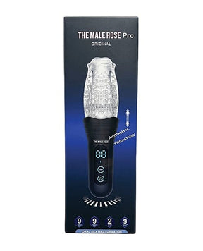 The Male Rose - Pro Thrusting, Rotating & Vibrating 3D Masturbator (Black) TMR1003 CherryAffairs
