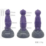 Tomax - Origin Fantasy Silicone Suction Cup Dildo (Purple) CherryAffairs