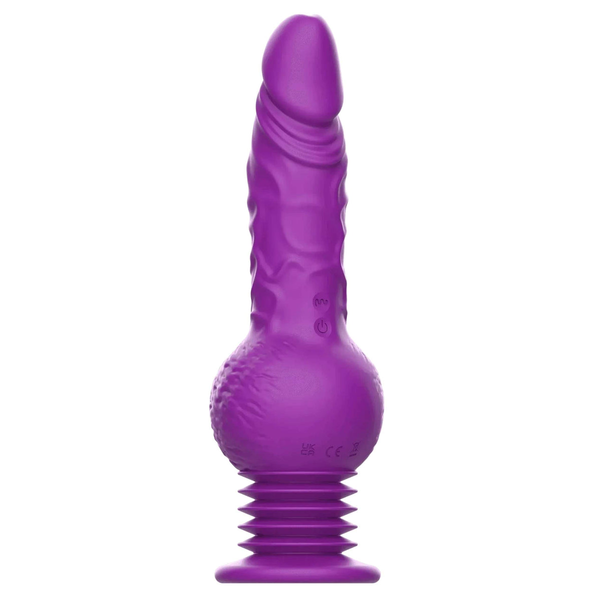 Tracy's Dog - Drillme App-Controlled Thrusting Realistic Dildo Vibrator (Purple) TRD1040 CherryAffairs