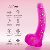 Tracy's Dog - JeliVoy Thrusting Dildo Jellyskin (Rose Red) TRD1029 CherryAffairs