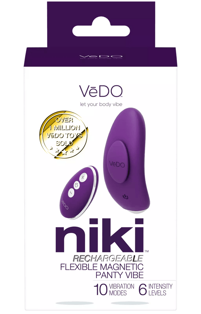 VeDO - Niki Remote Rechargeable Panty Vibe (Deep Purple) VD1102 CherryAffairs