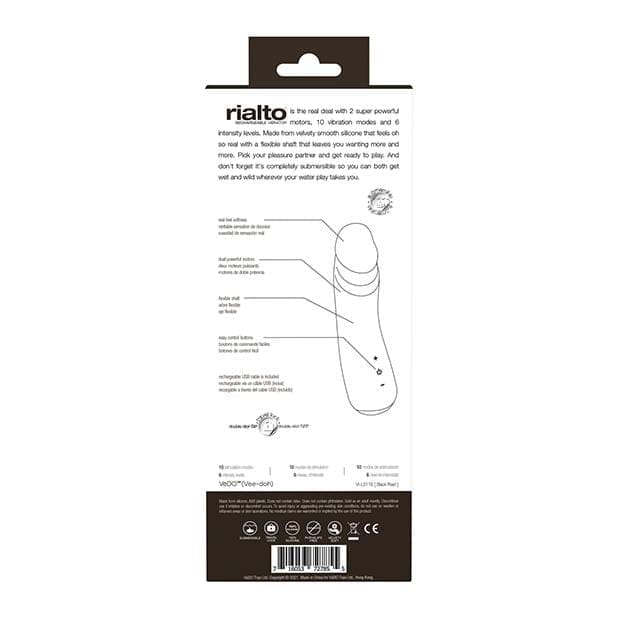 VeDO - Rialto Rechargeable Realistic Vibrator VD1127 CherryAffairs