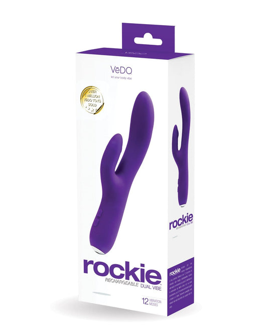 VeDO - Rockie 可充电双重刺激震动器（蓝色）