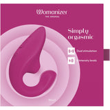Womanizer - Blend The Original Clitoral Clit Stimulator with G Spot Dildo CherryAffairs