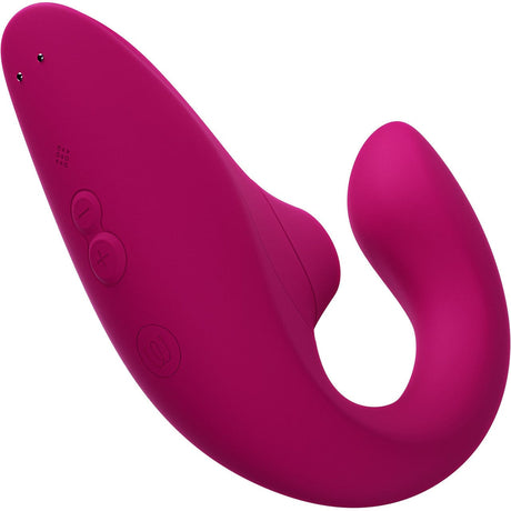 Womanizer - Blend The Original Clitoral Clit Stimulator with G Spot Dildo CherryAffairs