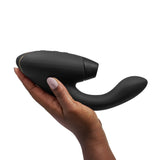 Womanizer - Duo 2 Clitoral Air Stimulator with G Spot Dildo CherryAffairs