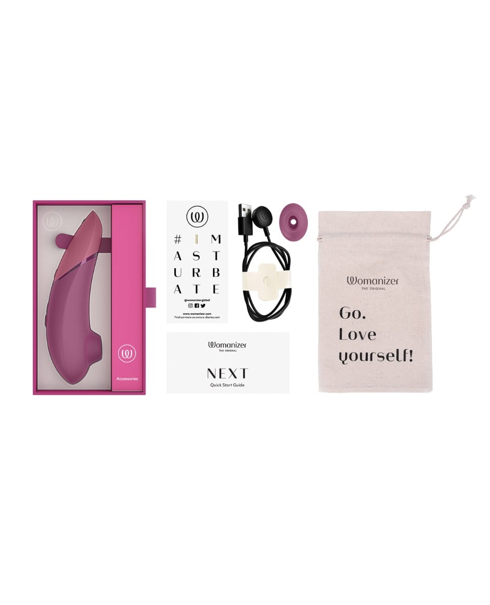 Womanizer - Next 3D Pleasure Air Clitoral Suction Stimulator (Pink) WM1095 CherryAffairs