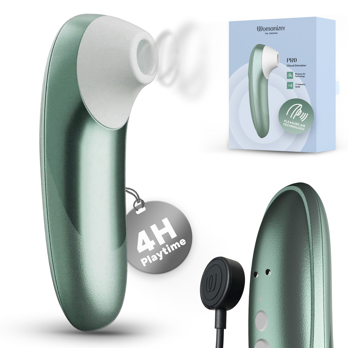 Womanizer - Womanizer Pro Clitoral Air Stimulator Massager CherryAffairs
