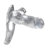 XR - Creature Cocks Snow Wolf Hollow Strap On with Harness (Clear) XR1098 CherryAffairs