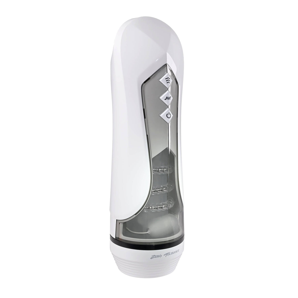 Zero Tolerance - Stroking Buddy Vibrating Stroker Masturbator (White) ZR1063 CherryAffairs