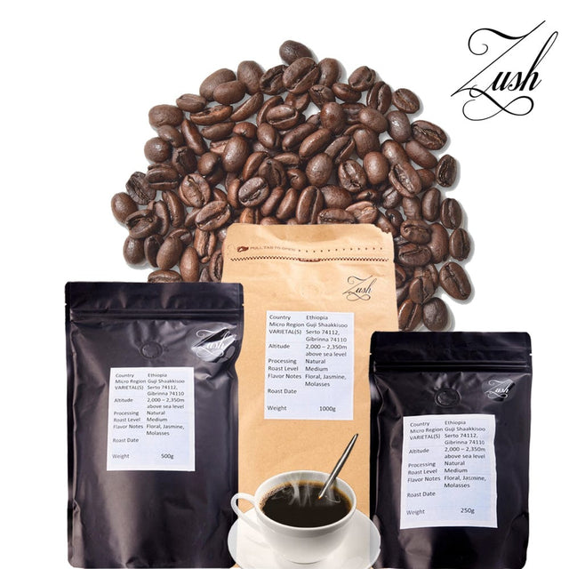 ZUSH Coffee - Specialty Coffee Beans , 100% Arabica, Batch Roasted. ETHIOPIA GUJI SHAAKKISOO CherryAffairs