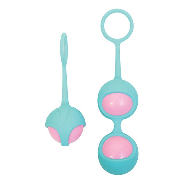 Adam & Eve - Eve's Kegel Training Set (Pink/Teal) AE1036 CherryAffairs