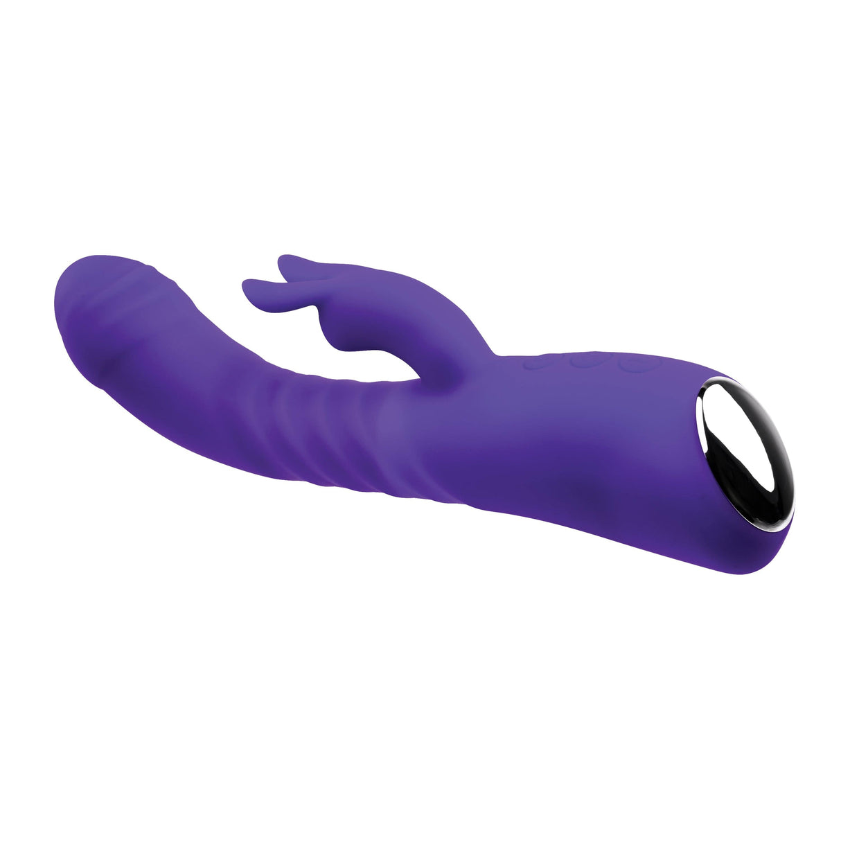Adam & Eve - Eve's Posh Thrusting Warming Rabbit Vibrator (Purple)    Rabbit Dildo (Vibration) Rechargeable