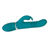 Adam & Eve - Eve's Rechargeable Thrusting Rabbit Vibrator (Green) AE1045 CherryAffairs