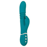 Adam & Eve - Eve's Rechargeable Thrusting Rabbit Vibrator (Green) AE1045 CherryAffairs