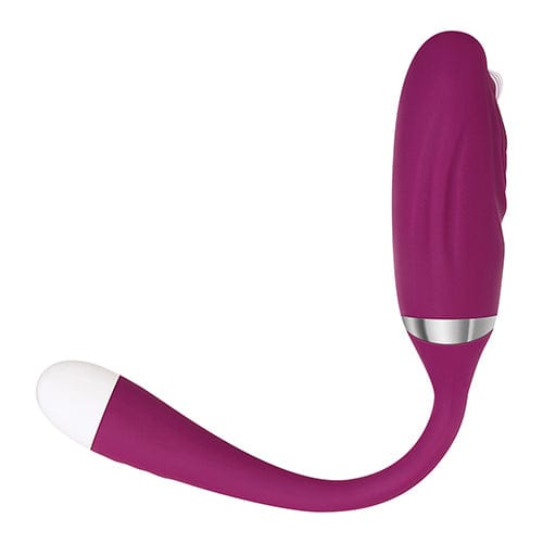 Adam & Eve - Eve's Thumping Love Button Silicone Bullet Egg Vibrator (Burgundy) AE1047 CherryAffairs