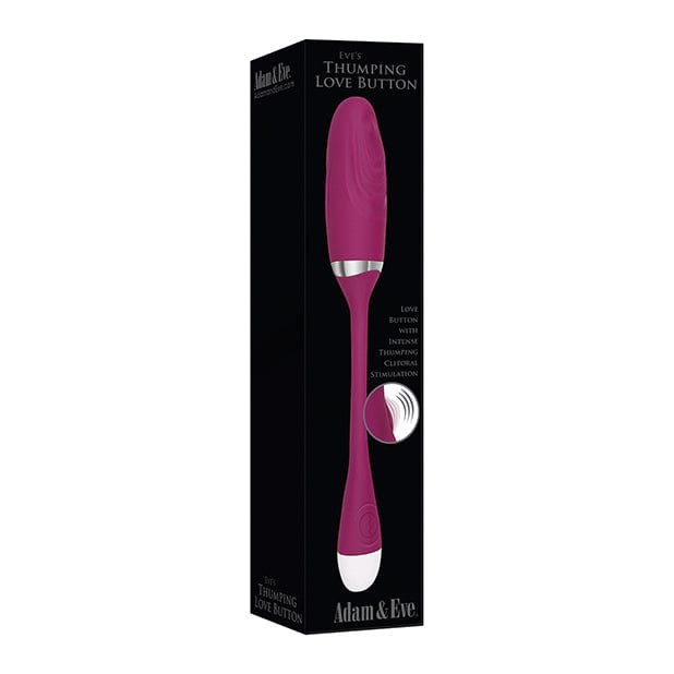 Adam & Eve - Eve's Thumping Love Button Silicone Bullet Egg Vibrator (Burgundy) AE1047 CherryAffairs