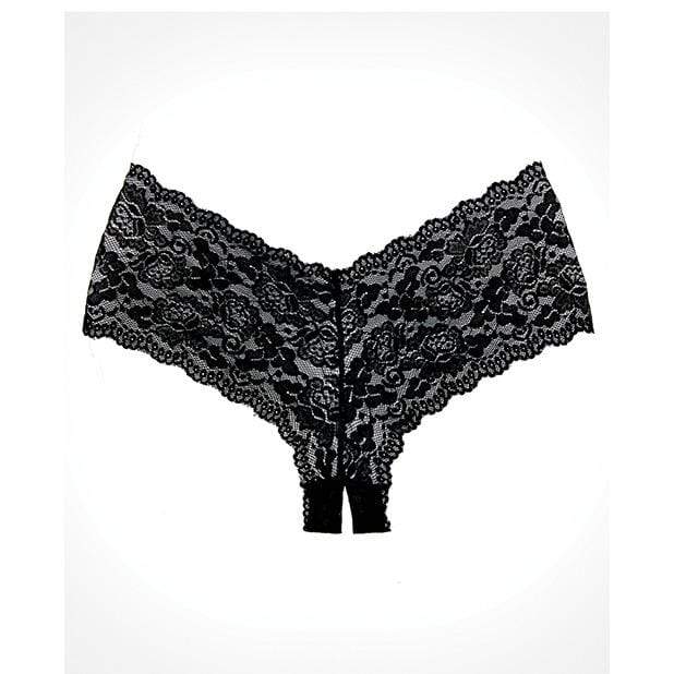 Allure Lingerie - Adore Candy Apple Panty O/S (Black) ALL1013 CherryAffairs