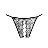 Allure Lingerie - Adore Lace Enchanted Belle Crotchless Panty O/S (Black) ALL1006 CherryAffairs