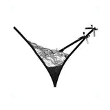 Allure Lingerie - Adore Pixie Thong Panty O/S (Black) ALL1005 CherryAffairs