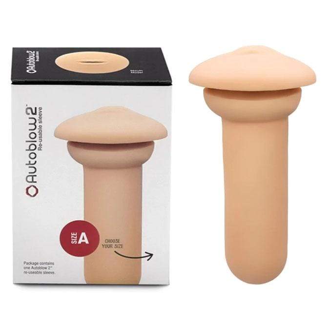 Autoblow - 2 Plus XT Sleeve Vagina and Mouth Orifice (Beige) - CherryAffairs.sg